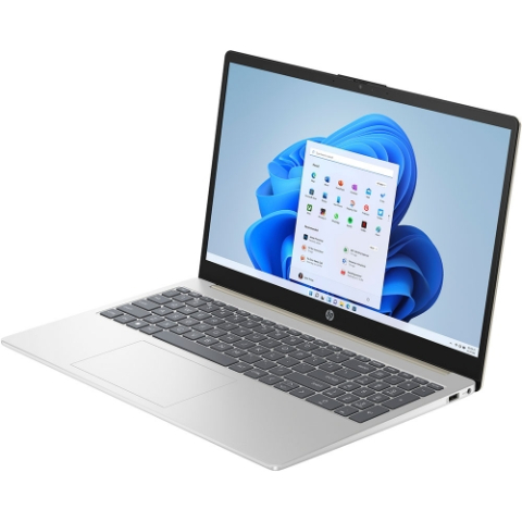 Notebook HP Laptop 15-fc0006nq AMD Ryzen 5 7520U 15.6inch FHD AG 16GB LPDDR5 512GB PCIe UMA W11H Warm Gold Cod Produs: 7K0P5EA#AKE [2]