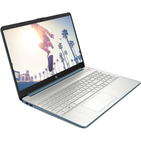 Notebook HP Laptop 15s-fq5025nq Intel Core i5-1235U 15.6inch FHD AG 16GB 512GB PCIe Intel Iris Xe FreeDOS 3.0 Spruce Blue Cod Produs: 6M279EA#AKE [1]