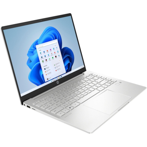 Notebook HP Pavilion Plus 14-eh0003nq Intel Core i7-1255U 14inch 2.8K OLED 16GB 1TB PCIe RTX 2050 4GB FreeDOS 3.0 Natural Silver Cod Produs: 7H689EA#AKE [1]