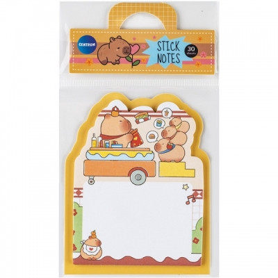 Index, notesuri adezive - Notes adeziv 30 de coli dimensiune 70x90mm model CAPYBARA 32 buc/display
