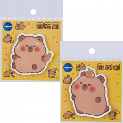 Index, notesuri adezive - Notes adeziv 30 de coli dimensiune 80x80mm model CAPYBARA