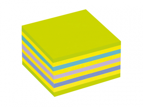 Notes adeziv 76 x 76 mm 450 file cub neon Post-it 3M [1]