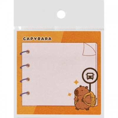 Index, notesuri adezive - Notes adeziv hartie 50 de coli dimensiune 80x80mm model CAPYBARA