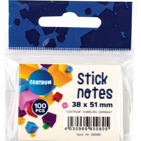 Index, notesuri adezive - Notes autoadeziv 38 x 51mm  100 de file culoare GALBEN