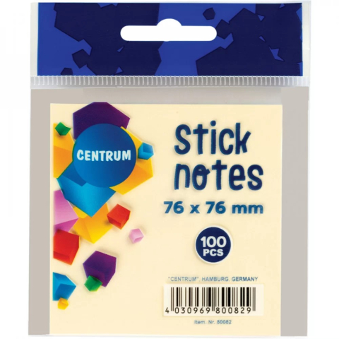 Index, notesuri adezive - Notes autoadeziv  76 x 76mm 100 file culoare GALBEN