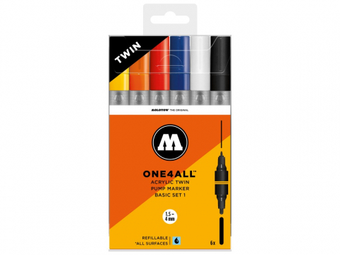 Molotow - One4All™ Acrylic Twin Basic-Set 1
