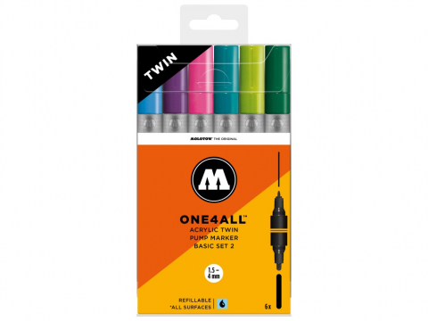 Markere - One4All™ Acrylic Twin Basic-Set 2