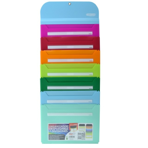 Carnetele si organizatoare - Organizator pliabil vertical de perete cu 7 compatimente