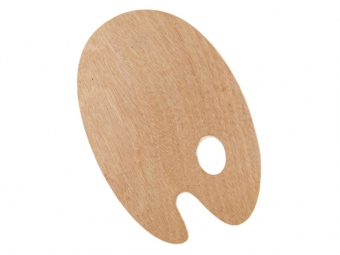 Accesorii - Paleta pictura lemn Kreul Solo Goya ovala 20 x 30 cm