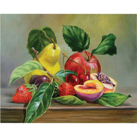 Panze de pictura - Panza pictura pe numere fructe 40x50 cm