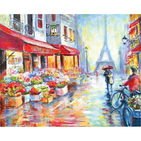 Panze de pictura - Panza pictura pe numere Paris 40x50 cm