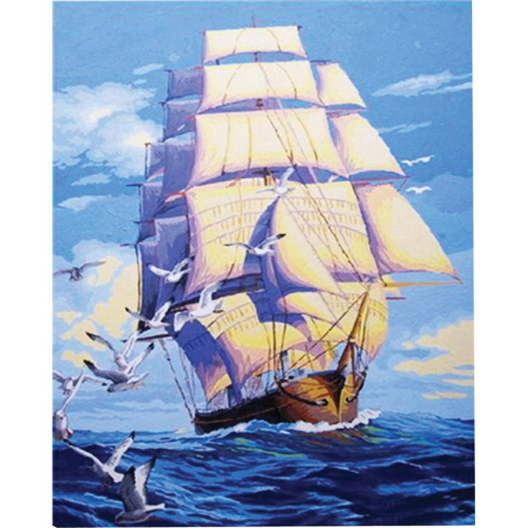Panze de pictura - Panza pictura pe numere vas cu vele 40x50 cm