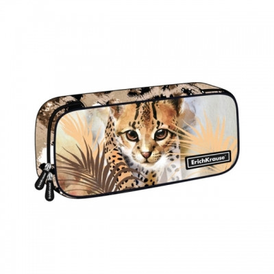 Penare - Penar cu 1 compartiment 210 x 90 x 50 mm Blue Wild Cat