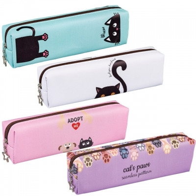 Penare - Penar cu 1 fermoar modele asortate cu animalute simpatice dimensiune 21 x4 x6cm
