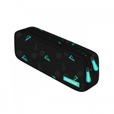 Penare - Penar cu 2 compartimente 215 x 100 x 55mm Black Style