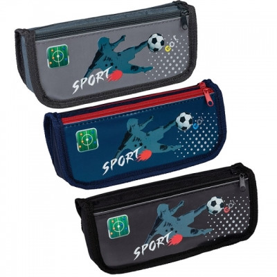Penare - Penar cu 2 fermoare, modele asortate, FOOTBALL