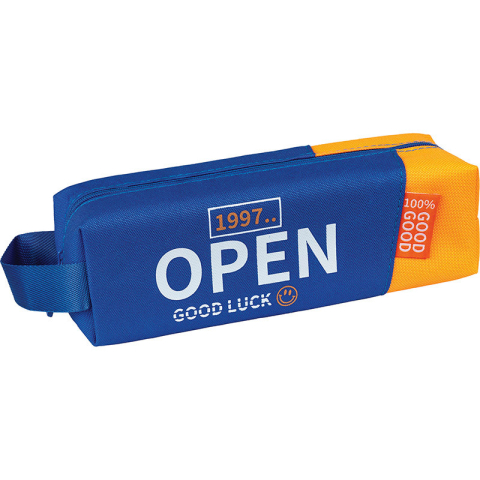 Penare - Penar cu un fermoar neechipat, model Good Luck 4 modele  disponibile, dimensiune 20,5 x 6x6 x 6,5 cm