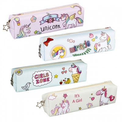 Penare - Penar model Unicorn cu 1 fermoar dimensiune 21x5.5x3.5cm