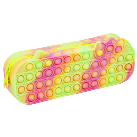 Penare - Penar silicon POP-IT cu un compartiment cu fermoar 190 x 70 x 40mm