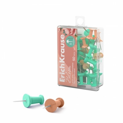 Ace, capse, agrafe, clipsuri, pioneze - Pioneze panou pluta Pastel Bloom 50 buc/cutie
