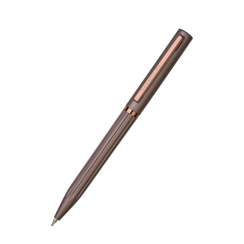 Pixuri cu mecansim - Pix Coffee cu mecanism prin rasucire, mina tip Parker, culoare albastru, varf din otel inoxidabil de 0,6 mm