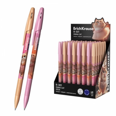 Pixuri cu mina si mine - Pix cu bilă ErichKrause R-301 Stick Prima Cat 0.7 48 buc/display