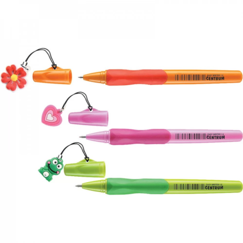 Pixuri cu mina si mine - Pix cu snur EASY WRITER cu capac mina 0,7mm albastra grip 24buc/display
