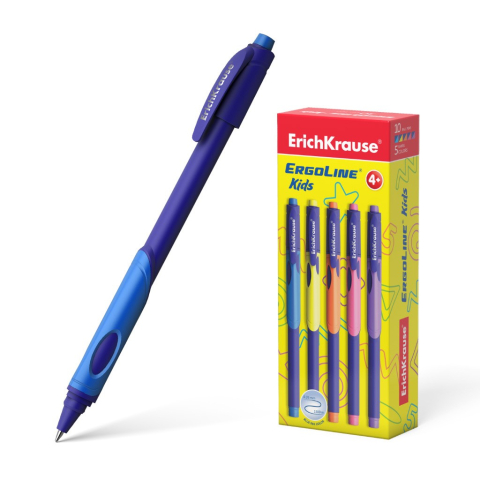 Pixuri cu mecansim - Pix ERGOLINE KIDS STICK cu mecanism mina  0.7mm 10 buc/cutie