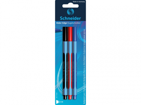 Pixuri cu gel - Pix Schneider Slider Edge XB 3 buc/blister