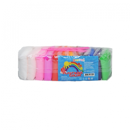 Plastelina - Plastilina modelaj RobenToys, 12 culori/set