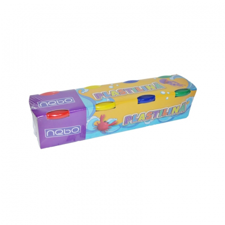 Plastelina - Plastilina modelaj Nebo, 4 culori, 100G