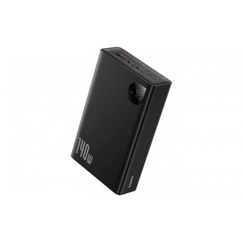 POWER BANK Baseus Adaman , 24000mAh ,  PD 140W , ultra thin , 1xUSB; 2xUSB-C , display digital pt. baterie , 5A , cablu USB-C la USB-C 240W , 1m inclus , negru Cod Produs: P10021508113-00 [1]