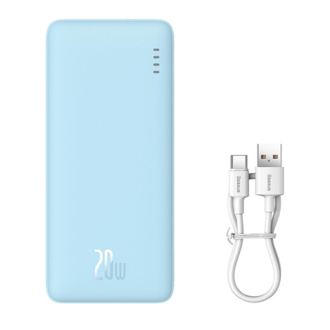 Power bank - POWER BANK Baseus Airpow ,  10000mAh ,  20W ,  1 x USB; 1 x USB Type-C ,  total 3A ,  albastru ,  Cod Produs: P10022801313-00