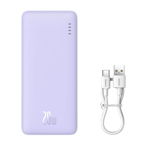 Power bank - POWER BANK Baseus Airpow ,  10000mAh ,  20W ,  1 x USB; 1 x USB Type-C ,  total 3A ,  violet ,  Cod Produs: P10022801513-00