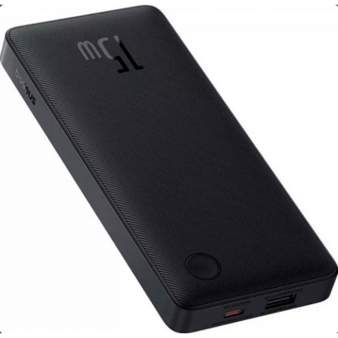 POWER BANK Baseus Airpow Lite ,  10000mAh ,  15W ,  1 x USB; 1 x USB Type-C IN/OUT ,  total 3A (include cablu 30cm USB la USB Type-C) ,  negru Cod Produs: P10067500123-00 [1]