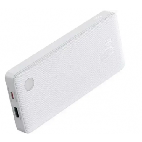 POWER BANK Baseus Airpow Lite ,  10000mAh ,  15W ,  1 x USB; 2 x USB Type-C ,  total 3A (include cablu 30cm USB la USB Type-C) ,  alb Cod Produs: P10067500213-00 [1]