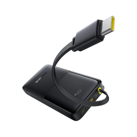 POWER BANK Baseus Bipow 2 Digital ,  display ,  capacitate 10000mAh ,  20W ,  cablu integrat USB Type-C ,  1 x USB Type-C ,  1 x USB ,  total 5V/3A ,  negru ,  Cod Produs: P10077101113-00 [3]