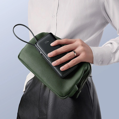 POWER BANK Baseus Bipow 2 Digital ,  display ,  capacitate 20000mAh ,  20W ,  cablu integrat USB Type-C ,  1 x USB Type-C ,  1 x USB ,  total 5V/3A ,  negru ,  Cod Produs: P10077101113-01 [5]