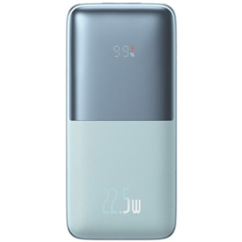 Power bank - POWER BANK Baseus Bipow Pro ,  20000mAh ,  PD 22.5W ,  2 x USB; 1 x USB Type-C ,  digital display pt. status baterie ,  include cablu USB la USB Type-C de 30 cm ,  albastru Cod Produs: PPBD030003