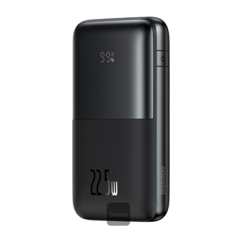 Electronice - POWER BANK Baseus Bipow Pro, 20000mAh, PD 22.5W, 2 x USB; 1 x USB Type-C, digital display pt. status baterie, include cablu USB la USB Type-C de 30 cm, negru Cod Produs: PPBD040301