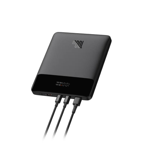 POWER BANK Baseus Blade ,  20000mAh ,  PD 100W ,  ultra thin ,  2 x USB; 2 x USB Type-C ,  display digital pt. status baterie ,  total 5A ,  negru ,  Cod Produs: PPBL000301 [4]