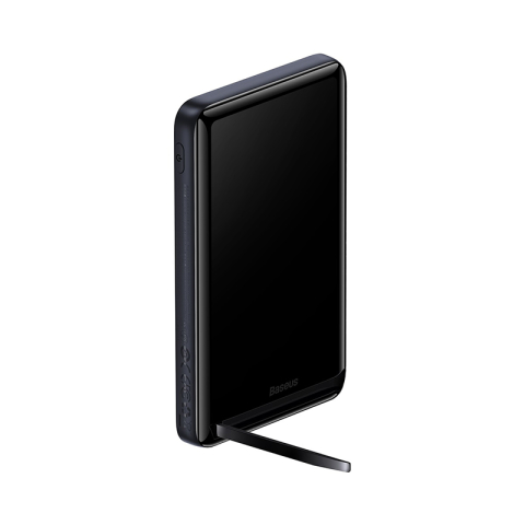 POWER BANK Baseus Bracket Magnetic , 10000mAh , PD 20W , 1 x USB Type-C , incarcare wireless 15W , prindere magnetica Iphone , include cablu USB Type-C la USB Type-C 60cm , albastru Cod Produs: [3]