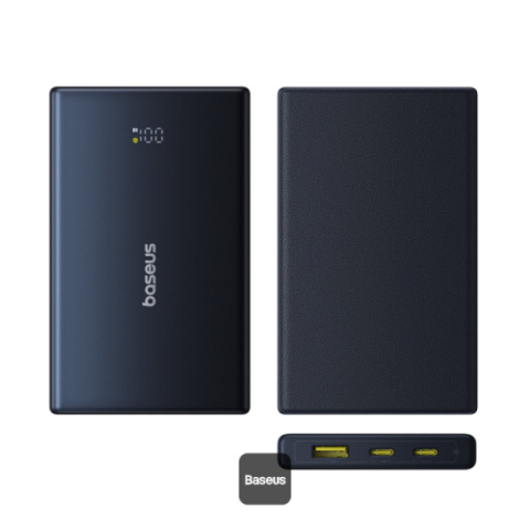 POWER BANK Baseus PicoGo ,  display ,  capacitate 10000mAh ,  20W ,  2 x USB Type-C ,  1 x USB ,  total 5V/3A ,  include cablu Type-C to Type-C 60W lungime 30cm ,  negru ,  Cod Produs: P10076801123-00 [1]