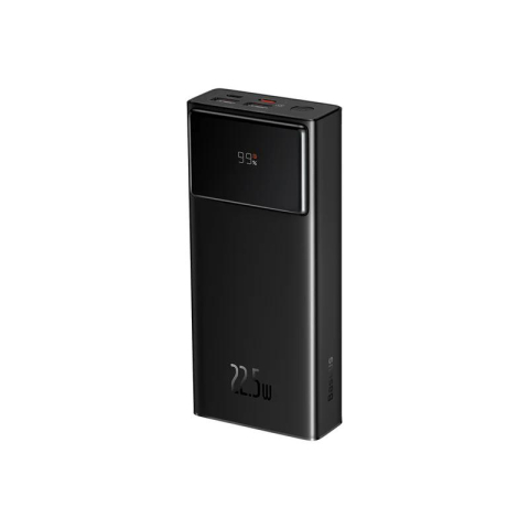 POWER BANK Baseus Star-Lord Digital Display ,  30000mAh ,  22.5W ,  2 x USB; 1 x USB Type-C ,  digital display pt. status baterie ,  total 3A ,  negru Cod Produs: PPXJ080101 [4]