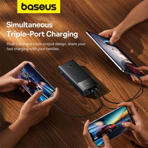 POWER BANK Baseus Star-Lord Digital ,  display ,  capacitate 30000mAh ,  30W ,  2 x USB; 1 x USB Type-C ,  total 5V/3A ,  negru ,  Cod Produs: P10022905113-00 [2]