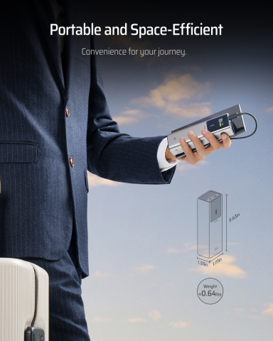 POWER BANK Cuktech P+ Series 1C1A ,  10000mAh ,  150W ,  1 x USB; 1 x USB Type-C ,  digital display pt. status baterie ,  gri Cod Produs: CKPB100PGLBK [6]