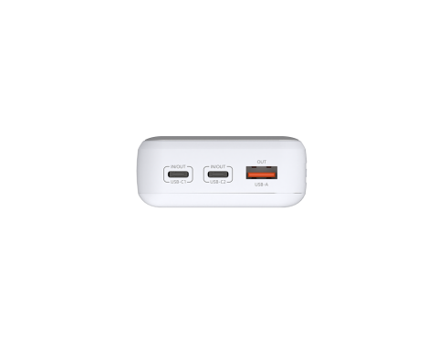 POWER BANK D-Link ,  20000mAh 65W max ,  USB PD 3.0 si QC 3.0 ,  2 x USB Type-C ,  1 x USB ,  dimensiuni 144 x 69 x 29 mm ,  alb Cod Produs: DPP-201 [3]
