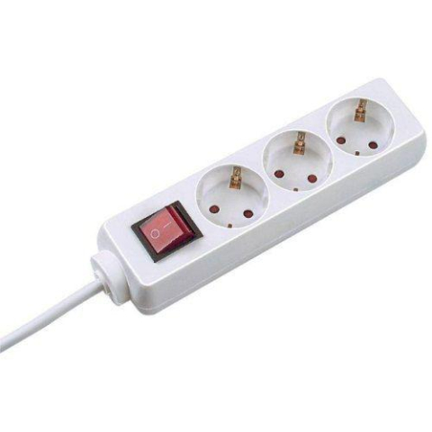 Prize si prelungitoare - PRELUNGITOR Bachmann ,  Schuko x 3 ,  conectare prin Schuko (T) ,  cablu 1.5 m ,  protectie copii ,  alb ,  Cod Produs: BM-3842035
