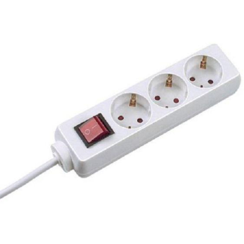 Prize si prelungitoare - PRELUNGITOR Bachmann ,  Schuko x 3 ,  conectare prin Schuko (T) ,  cablu 3 m ,  fara protectie ,  alb ,  Cod Produs: B3842755