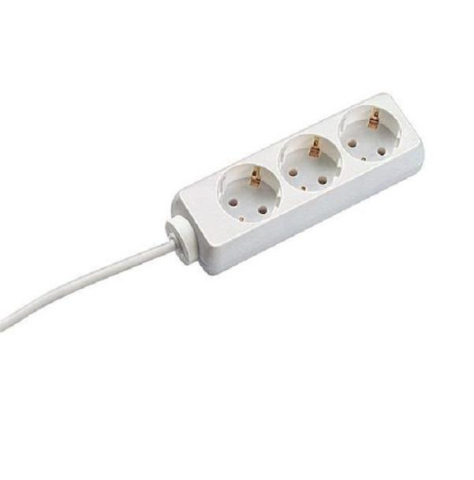 Prize si prelungitoare - PRELUNGITOR Bachmann ,  Schuko x 3 ,  conectare prin Schuko (T) ,  cablu 5 m ,  fara protectie ,  alb ,  Cod Produs: BM-3842025